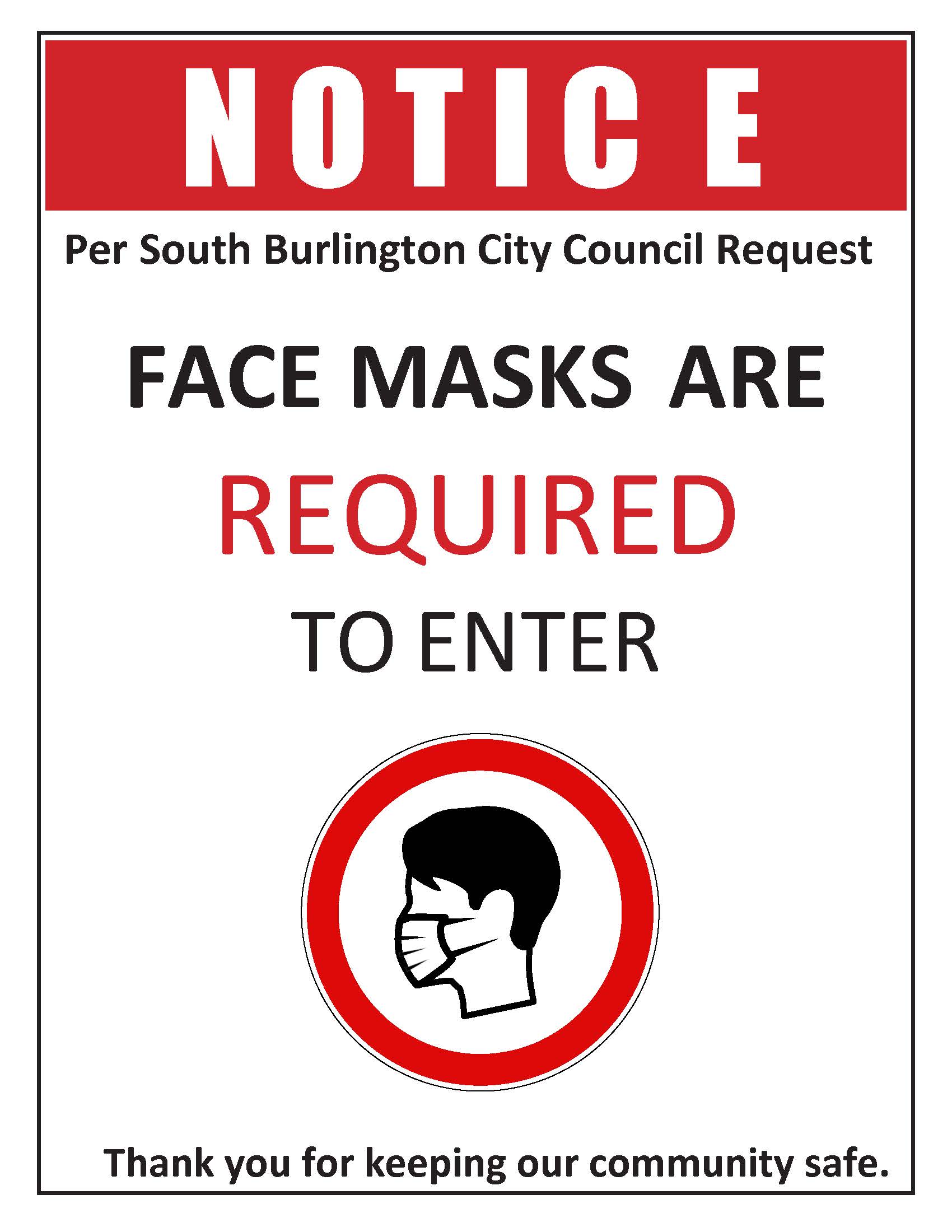 Face Masks Required - Dec 2021 Businesses